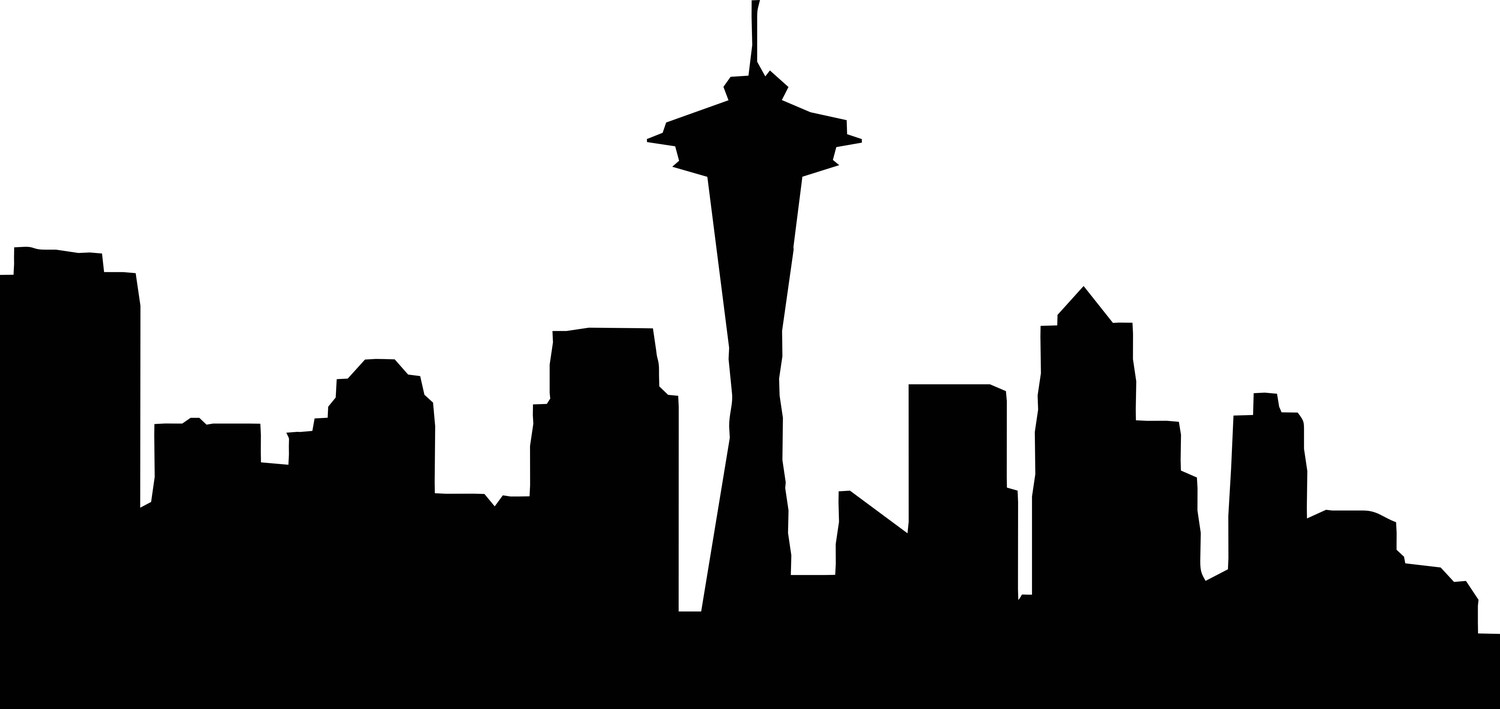 1500x709 Free Silhouette Skyline, Hanslodge Clip Art Collection