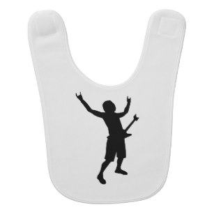 307x307 Guitar Player Baby Bibs Zazzle