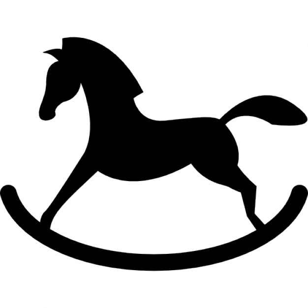 626x626 Rocker Horse Silhouette Icons Free Download