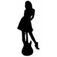200x200 Silhouette Female Guitarist