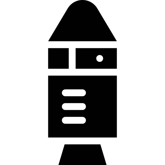 550x550 Rocketship Silhouette