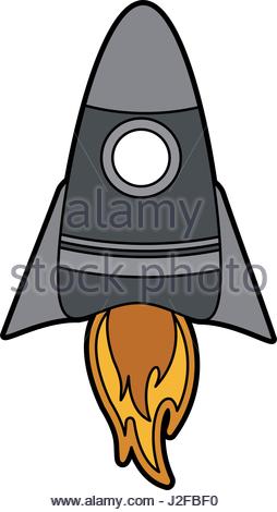 254x470 Color Graphic Cartoon Rocket Space Ship Take Off Stock Vector Art