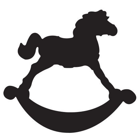 450x450 Rocking Horse Silhouette Shop Toys Amp Board Games