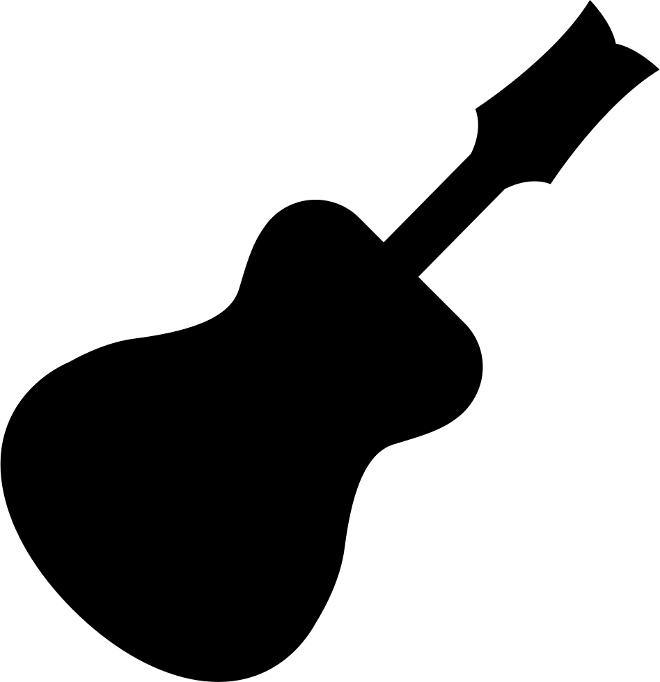 948x980 Traditional Guitar Black Silhouette Shape Svg Png Icon Free