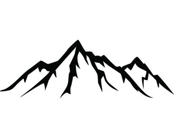 Rocky Mountain Silhouette at GetDrawings | Free download