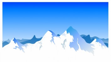 355x200 Mountain Range Background Clipart Vector Vector