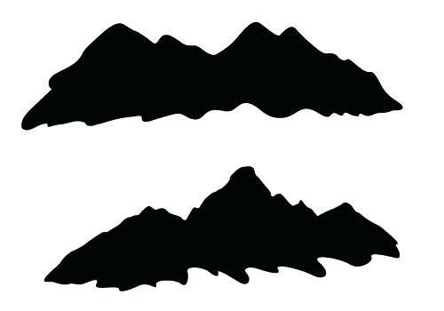 Rocky Mountains Silhouette at GetDrawings | Free download