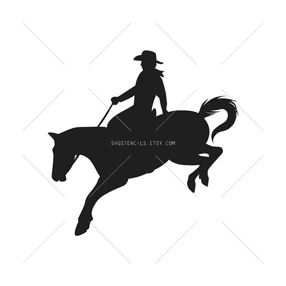 570x570 Svg Rodeo Cowboy Stencils Silhouettes Monogram Black Svg