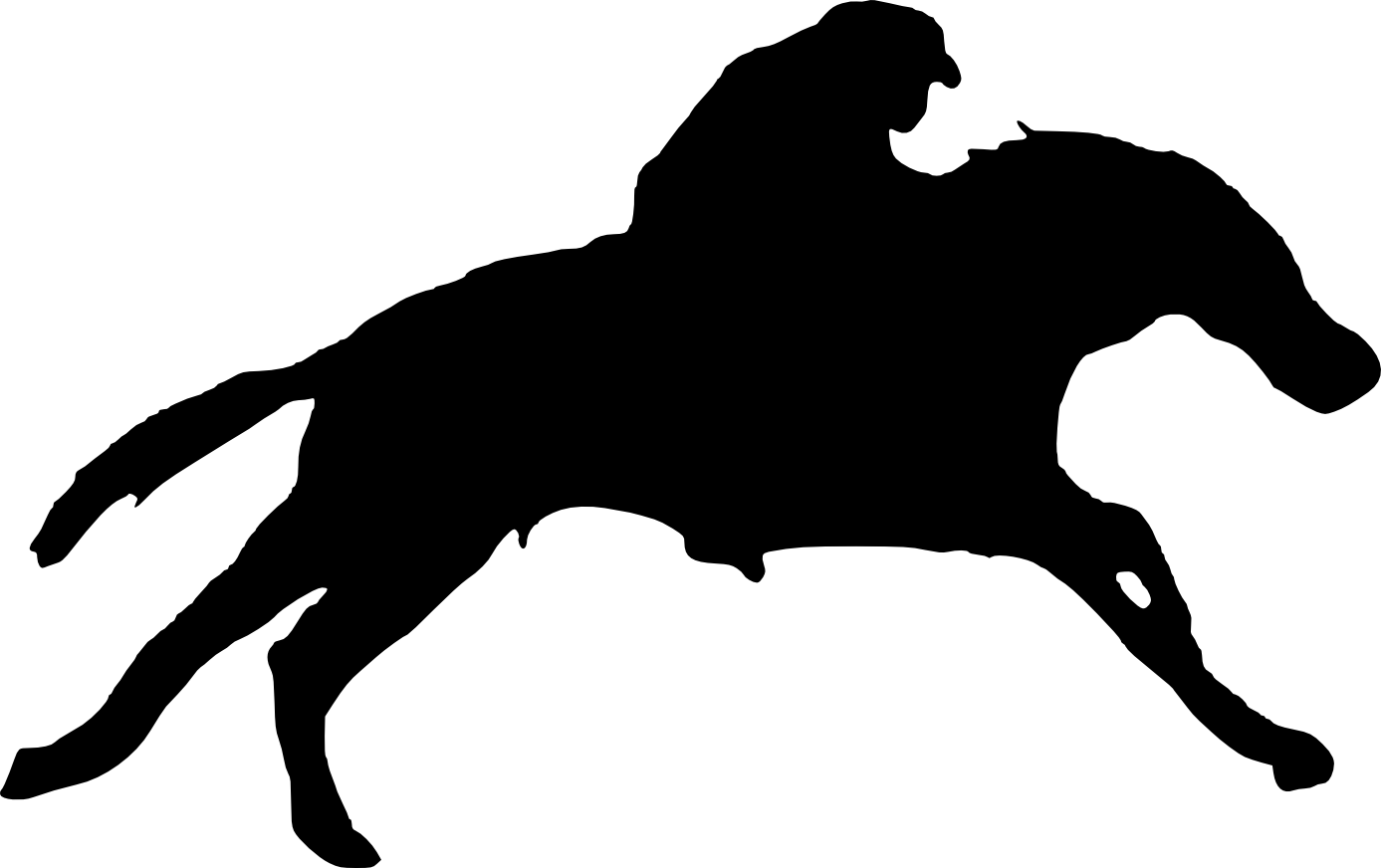 1387x872 15 Man Riding Horse Silhouette (Png Transparent)