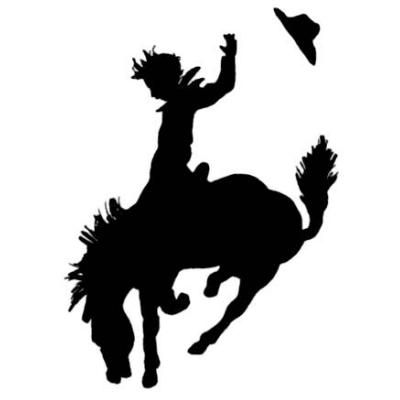 400x400 Rodeo Siloette 2 Cowboywestern Theme Rodeo