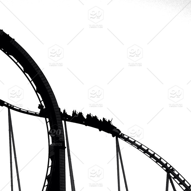 Roller Coaster Silhouette at GetDrawings | Free download