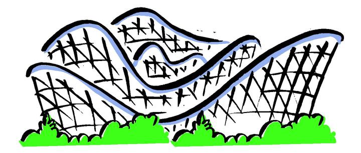 720x306 Cartoon Roller Coaster Clipart