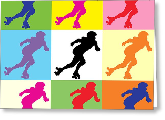 646x470 Roller Derby Greeting Cards Fine Art America