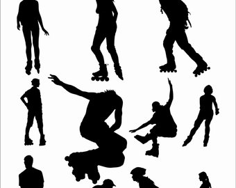 340x270 Roller Skating Svg Etsy