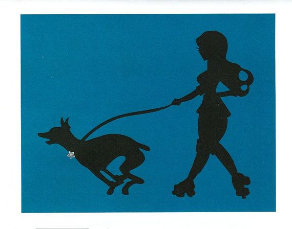 570x448 Doberman And Roller Derby Pin Up Silhouette Blank By Dangersjones