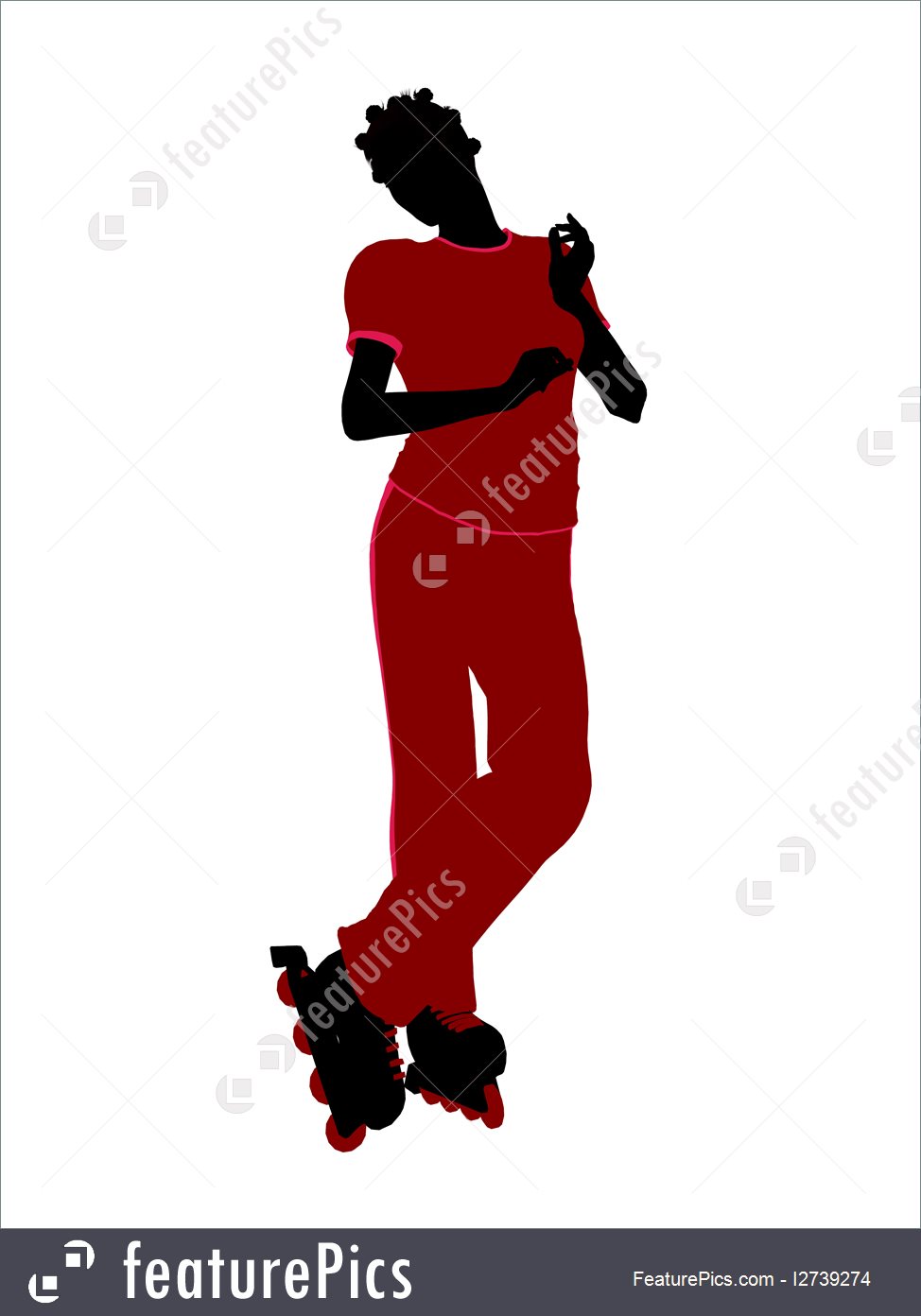 974x1392 Silhouettes And Outlines Roller Skater Silhouette