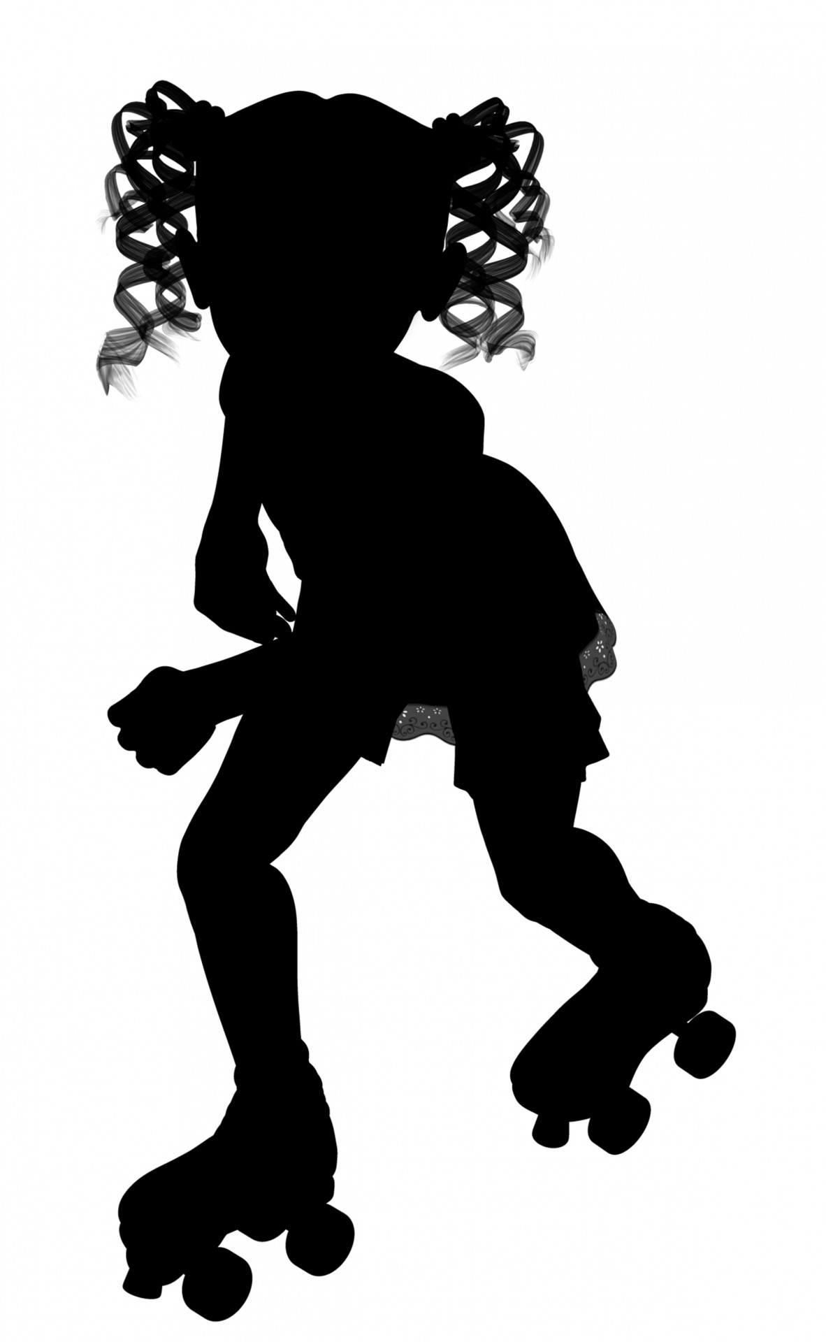 1182x1920 Child Silhouette Rollerskating Free Stock Photo