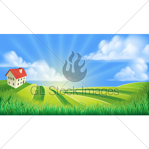 500x500 Rolling Hills Fields Farm Gl Stock Images