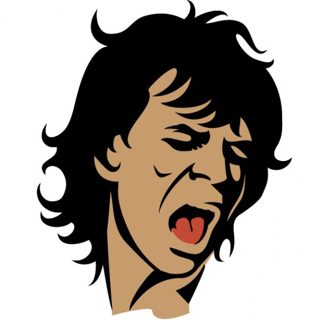 626x626 Rolling Stones Singer Mick Jagger Portrait Vector Free Download
