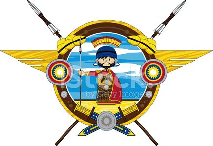 436x299 Ancient Roman Soldier With Spear Stock Vectors