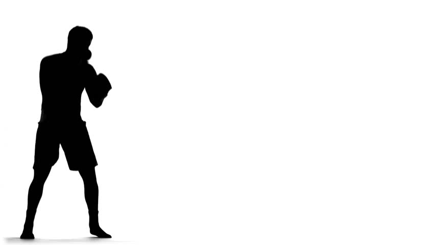 852x480 Silhouette Of Boxer Throwing Punches
