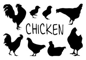 286x200 Chicken Silhouette Free Vector Art