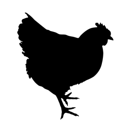 270x270 Chicken Silhouette Stencil Free Stencil Gallery