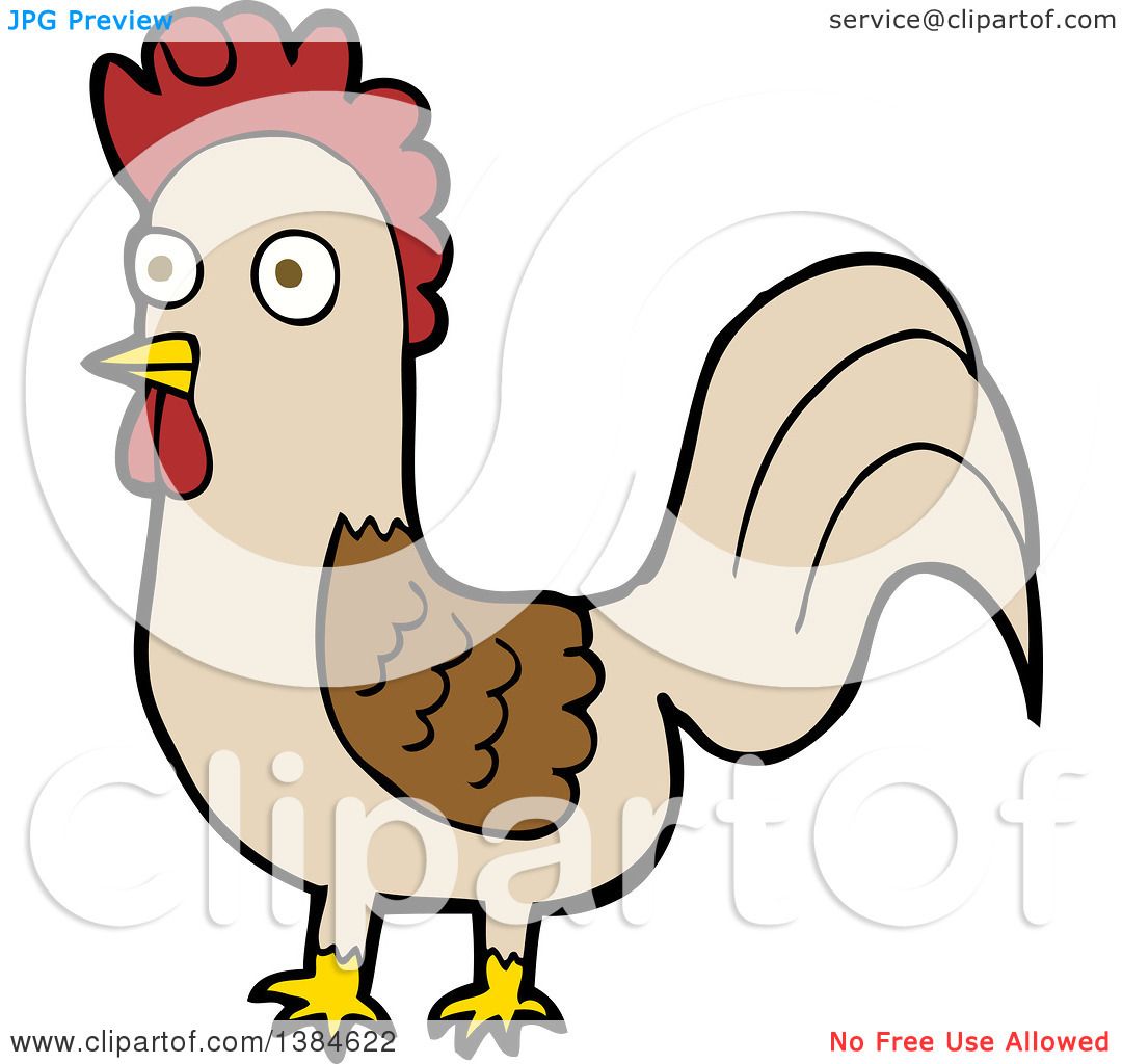 1080x1024 Rooster Head Silhouette