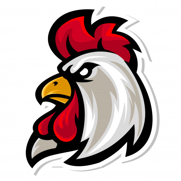 626x626 Rooster Head Mascot Logo Vector Premium Download