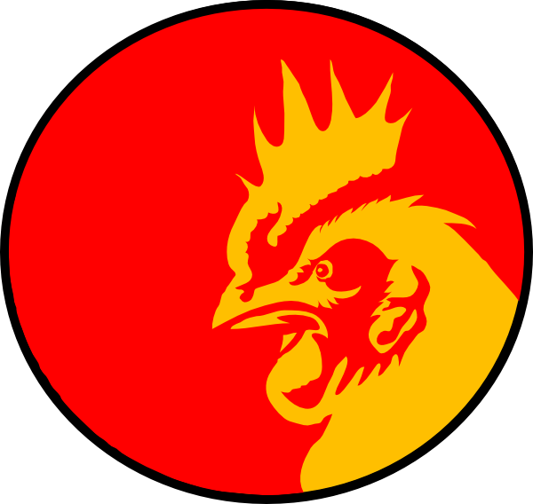 600x568 Rowdy Rooster Clip Art