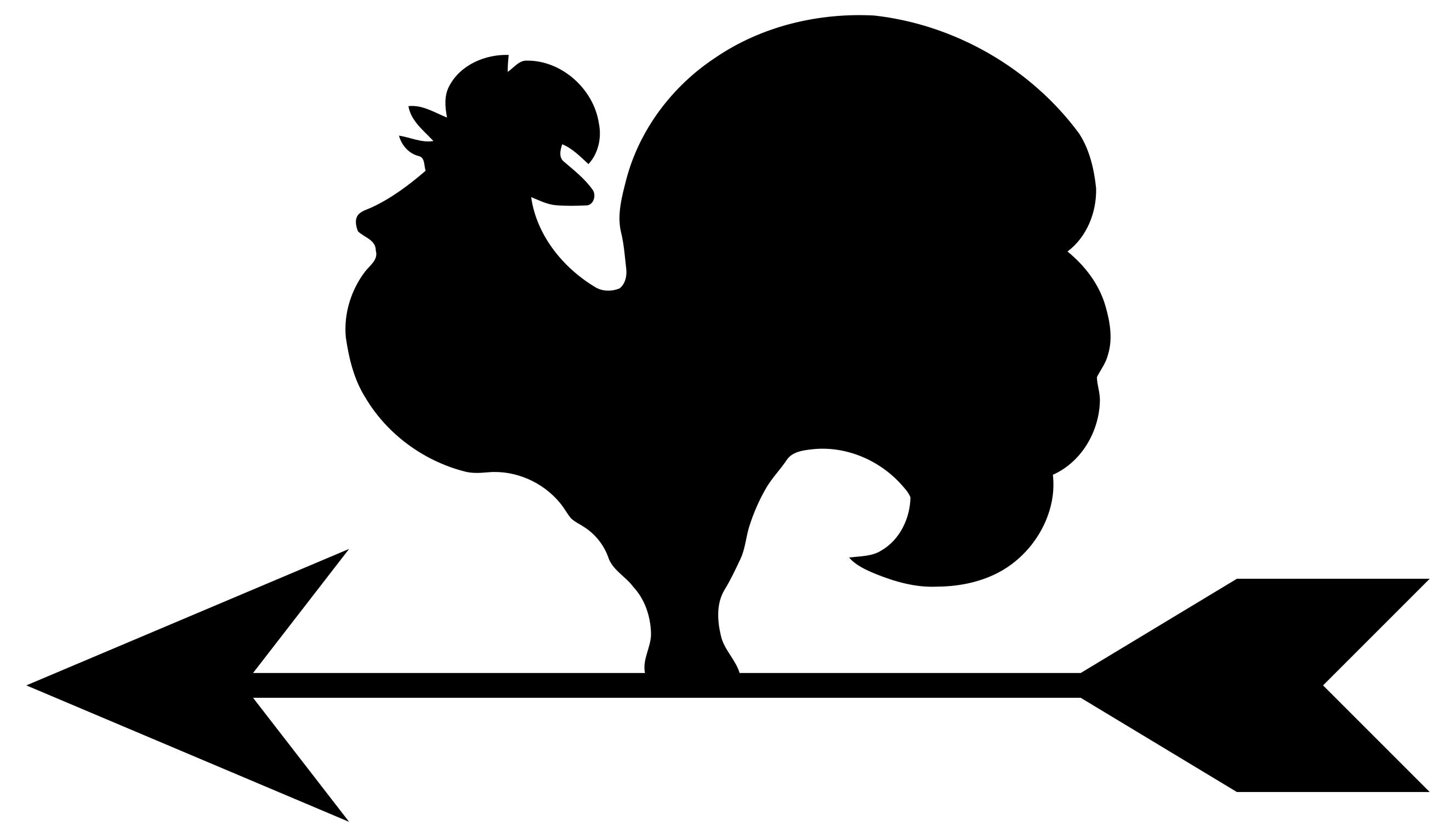 2656x1527 Rooster Weather Vane Silhouette Clipart