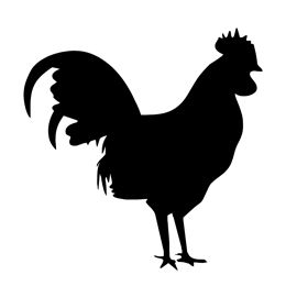 270x270 Rooster Silhouette Stencil Free Stencil Gallery Templates
