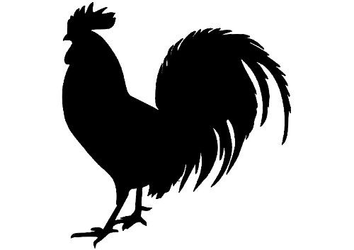 Rooster Silhouette Vector at GetDrawings | Free download