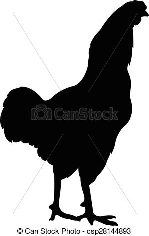 297x470 A Rooster Silhouette Eps Vectors