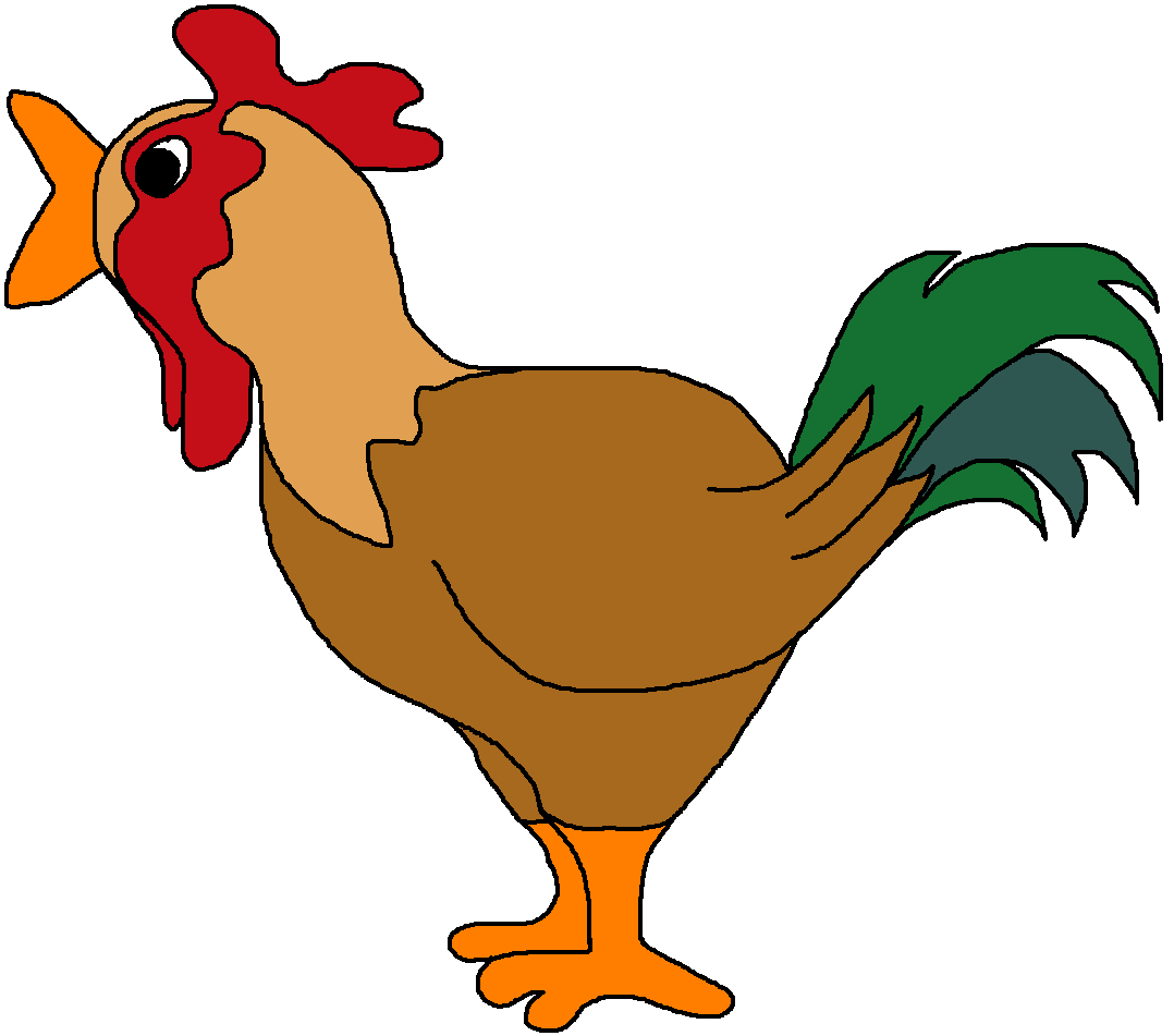 1078x951 Small Clipart Rooster
