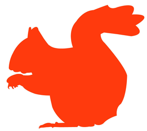 300x268 Squirrel Silhouette Free Images