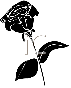 284x350 Rose Silhouette Clip Art Black And White Rose Silhouette