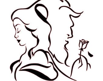 340x270 The Beauty And The Beast Silhouette Cross Stitch By Xstitchmania