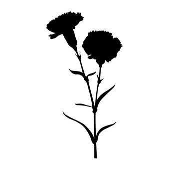 339x340 Free Silhouette Vector Flower, Roses, Up, Art