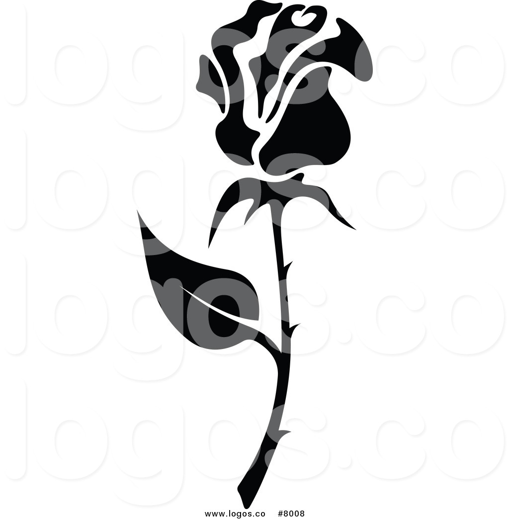 1024x1044 Royalty Free Clip Art Vector Black And White Rose Logo By Vector
