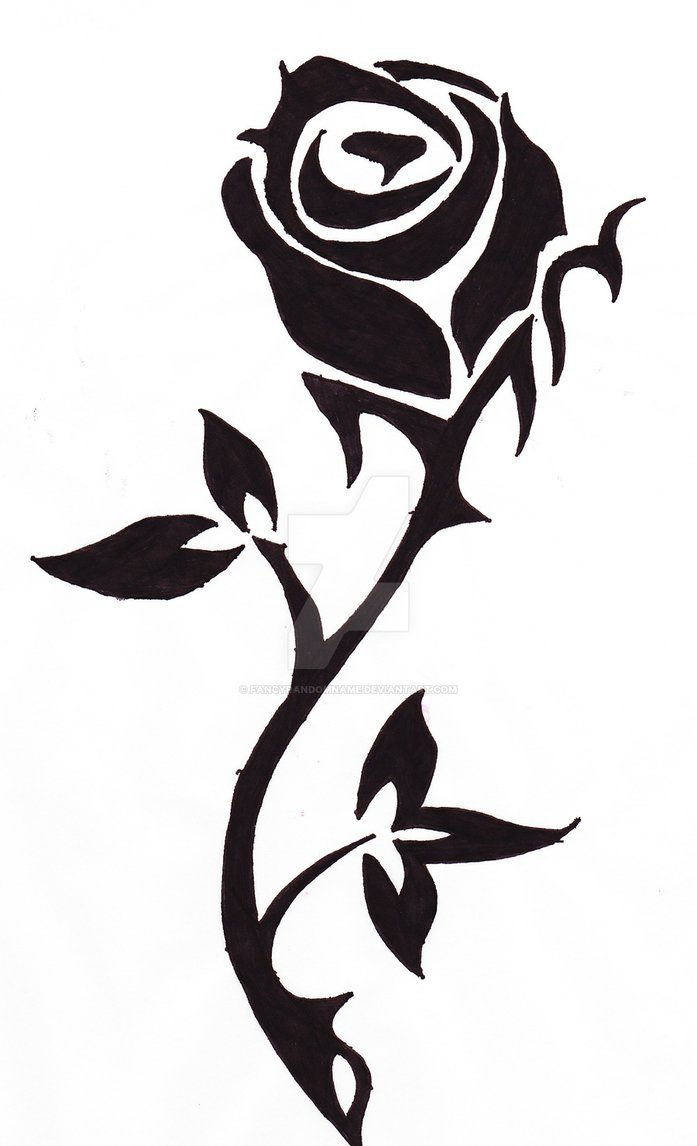 697x1146 Rose Silhouette By Fancyrandomname