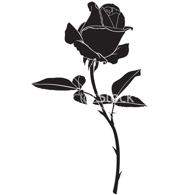 380x400 Roses Silhouette Vector Tattoo Ideas Silhouettes