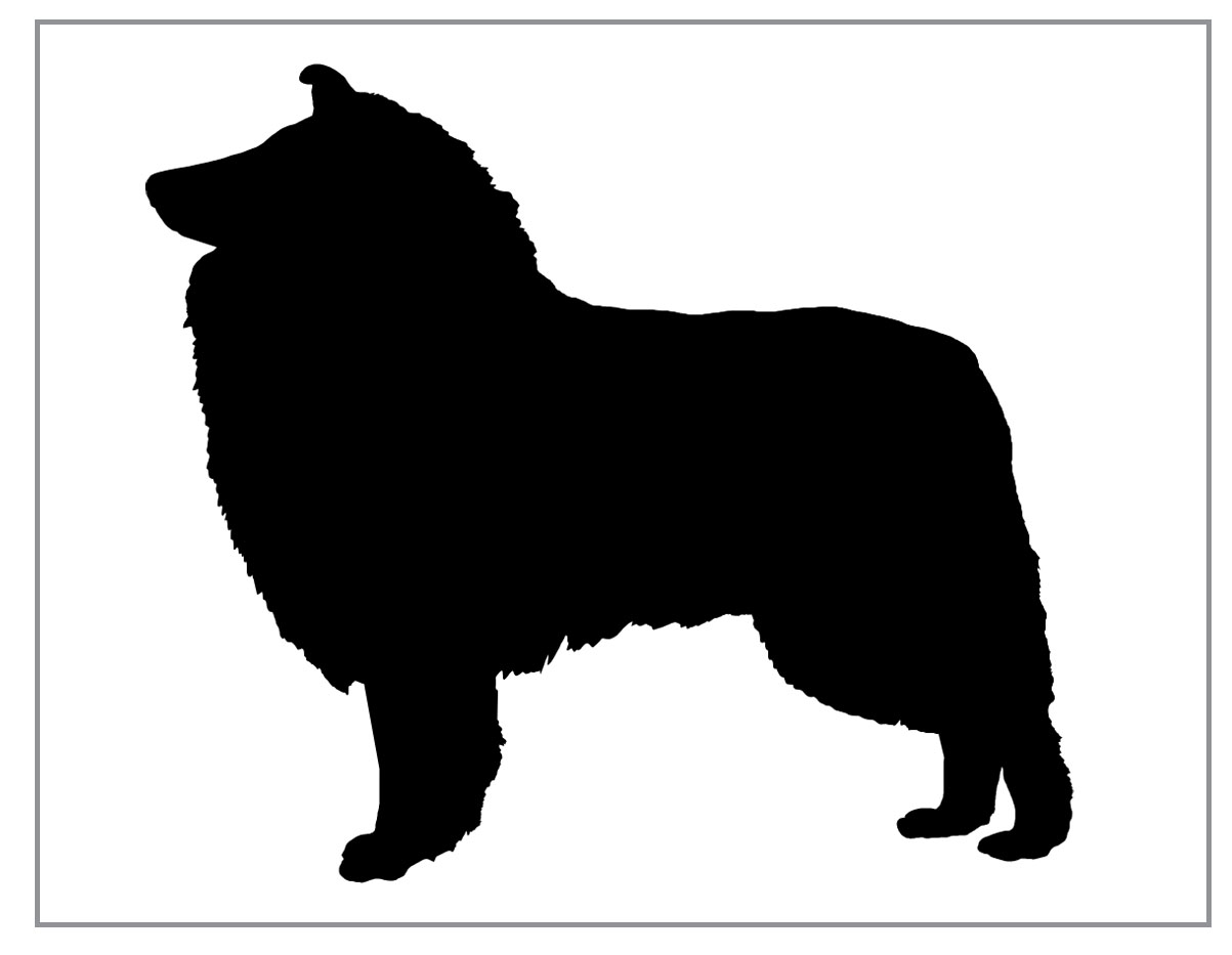 1203x933 Collie Silhouettes