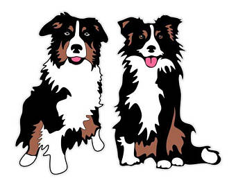340x270 Collie Silhouette Etsy