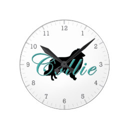 260x260 Rough Collie Clocks Zazzle.ca