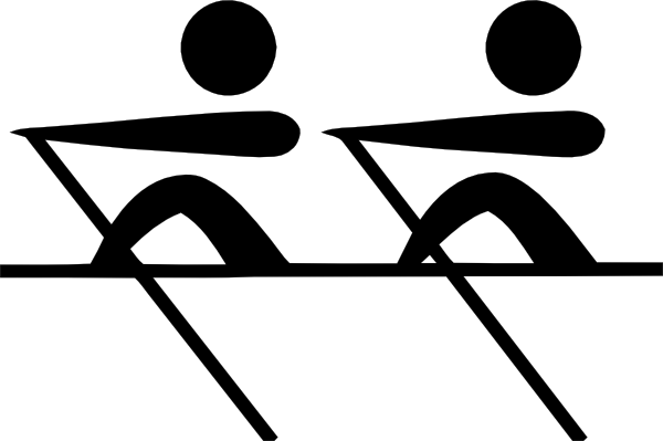 600x399 Olympic Sports Rowing Pictogram Clip Art