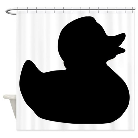 460x460 Duck Silhouette Shower Curtains