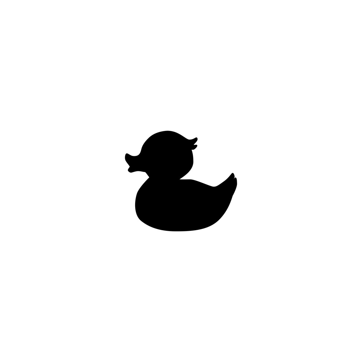 Rubber Ducky Silhouette at GetDrawings | Free download