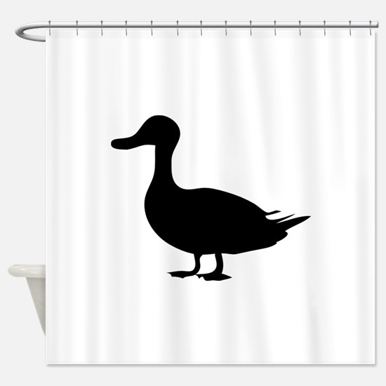 550x550 Rubber Duck Silhouette Shower Curtain Curtain Gallery Images