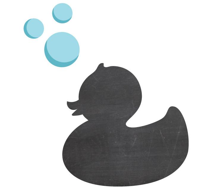 720x648 Chalkboard Duck Wall Decal